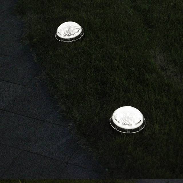 (White) 2PCS Auto Sensing LED Solar Ball Light Garden Outdoor Patio Lawn Path Lamp For Home Decor