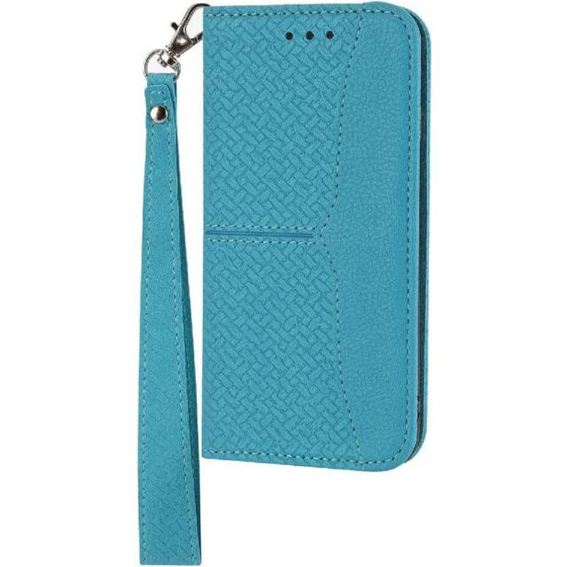 (Blue) Case for Google Pixel 9a Credit Card Holder Hand Wallet Pu Leather Cover Flip Folio Book