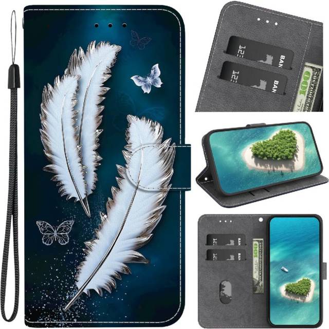 (C2) Flip Case for Samsung Galaxy A36 5g Pattern Cover Pu Leather Card Slots Wallet Card Slot Kickstand