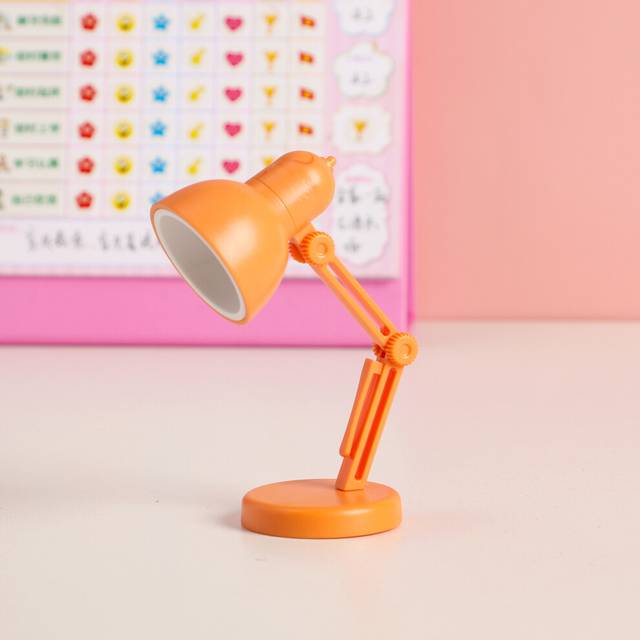 (StyleD) Table Mini Lamp Led Folding Portable Small Night Light Button Battery Powered