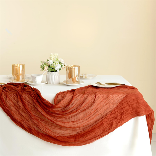 Cheese cloth tablecloth Bohemian country gauze