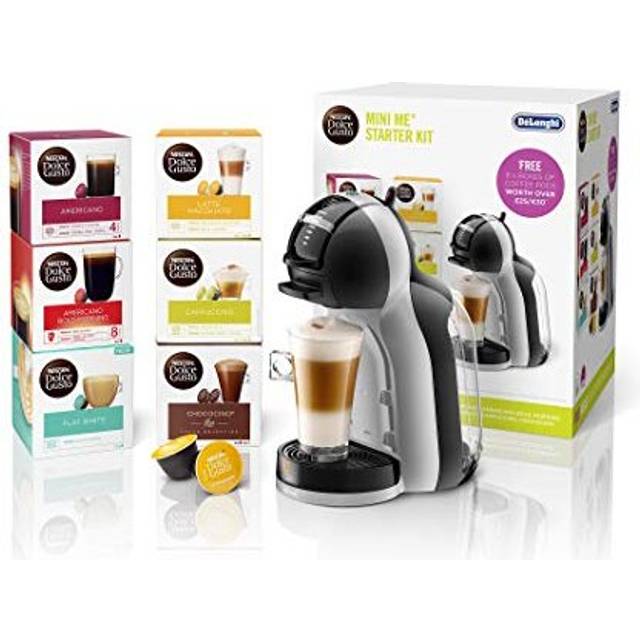 De'Longhi Nescaf? Dolce Gusto Mini Me, Single Serve Capsule Coffee Machine Starter Kit, Including 6 boxes of Coffee Pods, EDG155.BG, 230 Milliliters,
