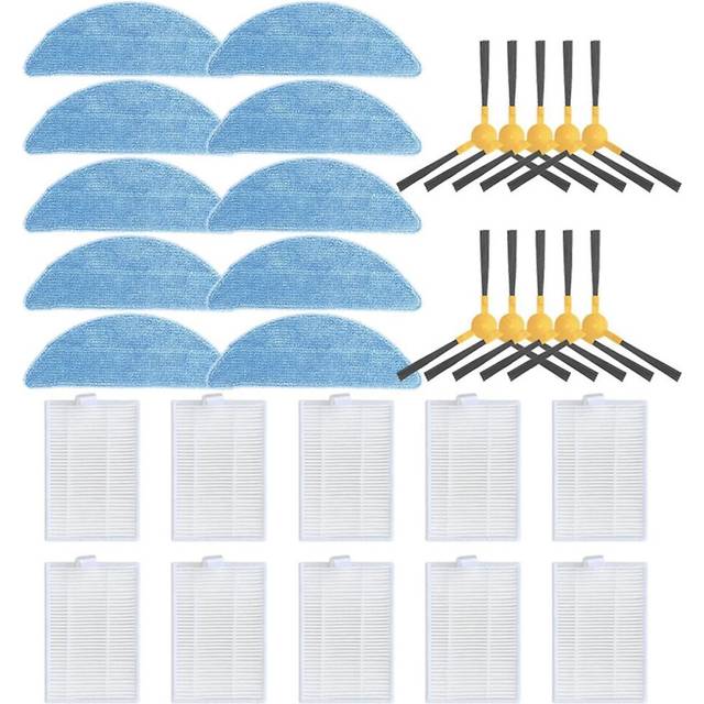 Compatible for RV-R670S Replacement Side Brush HEPA Filter Mop Pads Spare Parts Vacuum Cleaner Acce
