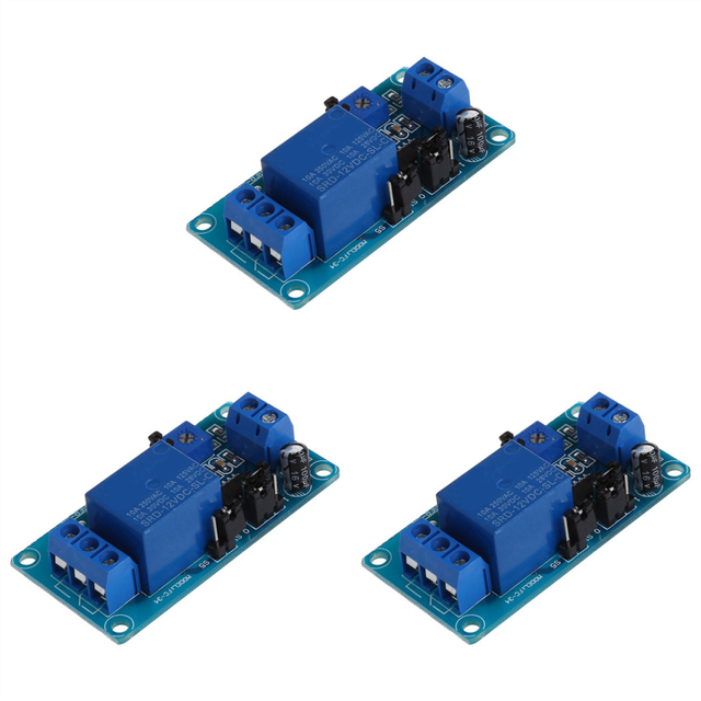 3X Single Channel Time Delay Relay Module Control Board DC12V FC-32