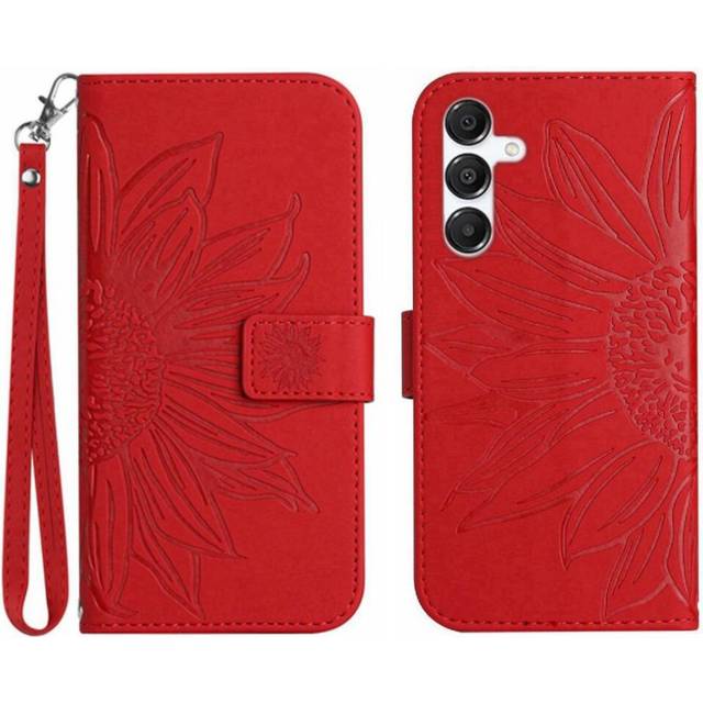 (Red) Samsung Galaxy A26 5g Leather Wallet Case