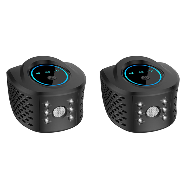 2X High Power Repeller 360Ultrasonic Insect with 6 Strobe Lights Pir Effectively Repels Rodents US Plug B