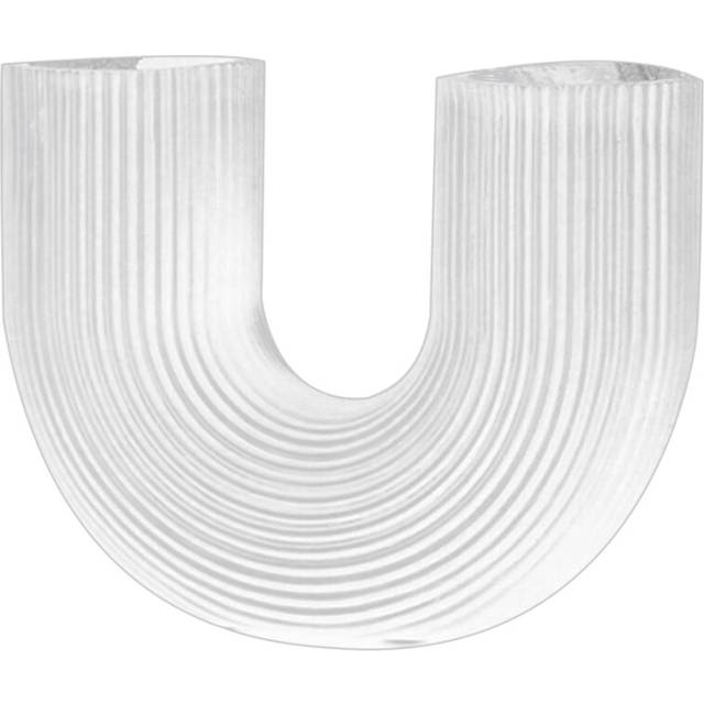 U Shape Vase Aesthetic Flower Vase Modern Dried Flowers Resin Flowerpot Cachepot for Flowers Office Home Decoration A