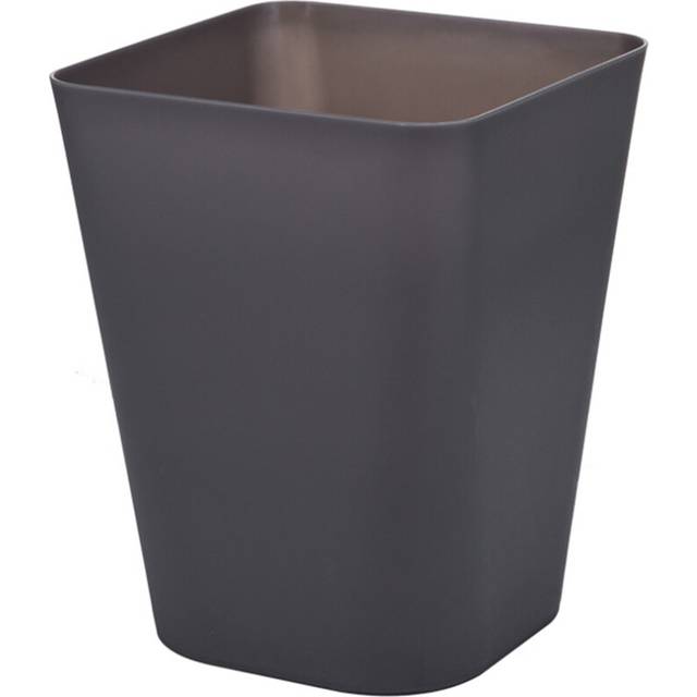 Household Large Trash Can Paper Basket Black Gray