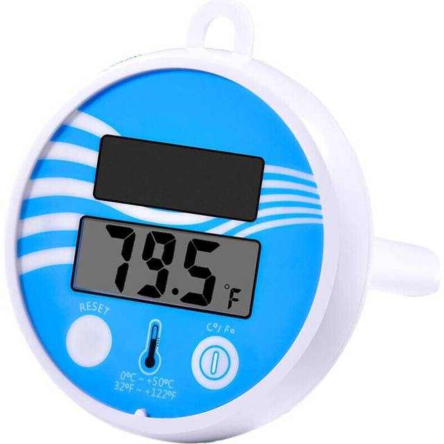 Floating Pool Thermometer Wireless - Swimming Pool Temperature Thermometer Easy Read, Solar Digital Pool Thermometer
