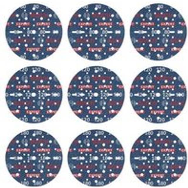 Bosch Expert O780 Foil Sanding Discs 150mm 150mm Assorted Pack of 9