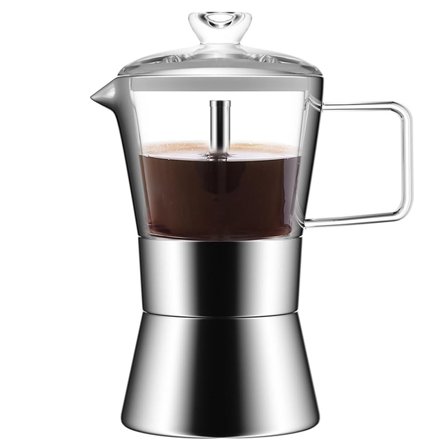 Moka Induction Stovetop Espresso Maker, Italian Coffee 240Ml