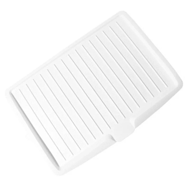 Drain Rack Kitchen Dish Drainer Tray Large Sink Drying Rack ,White