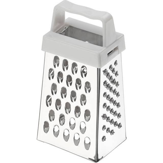 Mini Grater, Efficent Kitchen Gadget, Perfect for Grating Garlic, Nutmeg, Chocolate, and Parmesan, Dishwasher Safe, Metallic