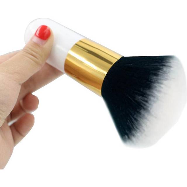 (White, One size) 1pcs Big Size Makeup Brushes Foundation Powder Face Blush Brush Soft Face Brush