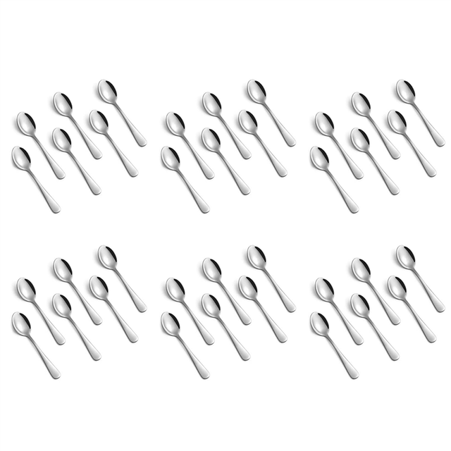 30 Pieces of Espresso Spoon, 4.7 Inch Stainless Steel Mini Coffee Spoon Dessert
