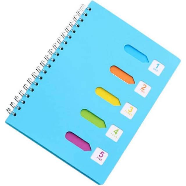 (As show, One size) a5 spiral notebook 2 inch diary notepad separator lined spiral notebook for office school ( a5 blue )