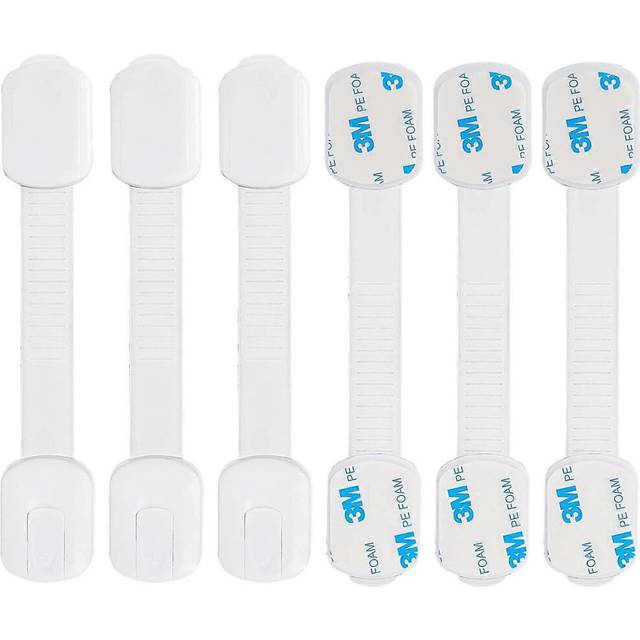 (As show, One size) Baby Door Block, Child Closet Safety, Set Of 6 Baby Door Blocks, Child Window Safety, Window Brace. No Drilling Required, Suitable