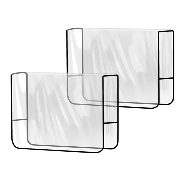 2 Pack Salon Chair Cover Protectors,Clear Square Chair Covers