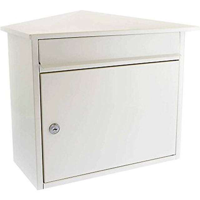 Burg Wachter Mersey White - Front Loading 27Ltr Large Post Box