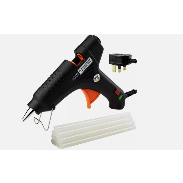 Hot Melt Glue Gun 10w with 100 Sticks 7mm Professional Art & Craft UK