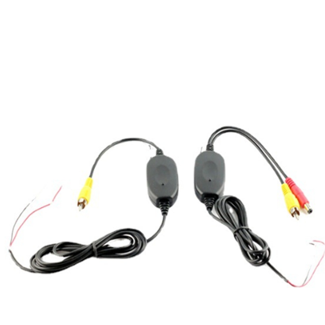 2.4GHZ Wireless Video Transmitter Receiver for Car DVD Monitor WIFI Reverse Rear Backup View Camera
