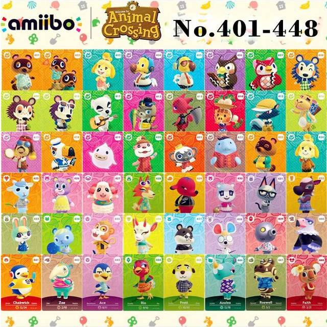 (No.401-448) Animal Crossing Amiibo Mini NFC TAG Cards NO.401-448 Series