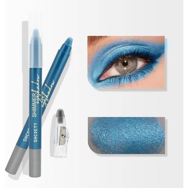 (08) Pinkish Pearly Diamond Highlighter Pen With Pencil Sharpener, Shiny Eyeshadow Eyeliner Pen, Smooth Brightening Eyeliner Pen