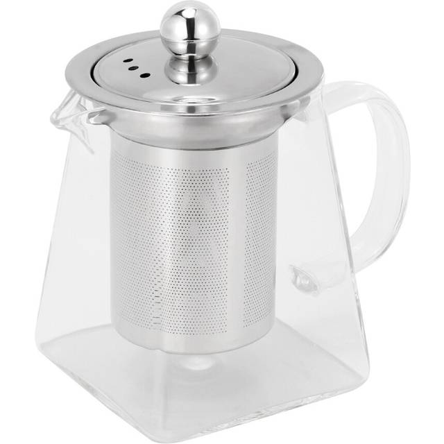 Thickened Glass Teapot Heat Resistant Flower Tea Pot Bubble Tea Pot