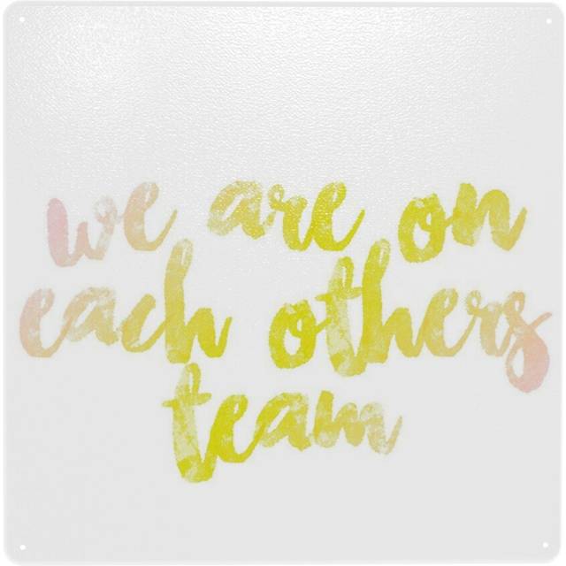 "(We Are On Each Other's Team=6852) Metal Tin Sign 12x12"" Wall DÃ©cor Cafe Bar Beer Pub Signs Christmas Gift"