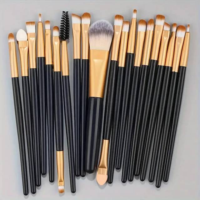 (20PCS-BG) Makeup Brush Set Eyeliner Brush Blending+Free Gift