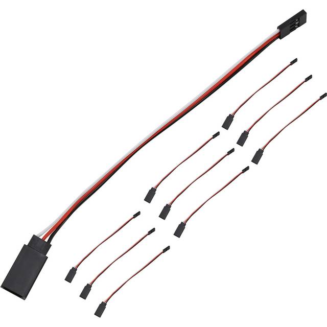 10Pcs 150mm Servo Extension Lead Wire JR Cable 3Pin Male to Female for RC Car