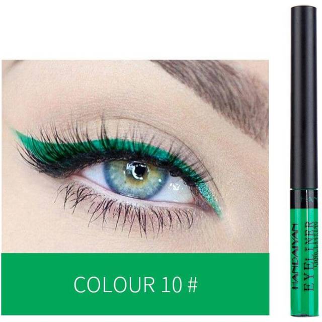 (10) Multi-colored Eyeliner Marker Pen Makeup Waterproof Liquid Eye Liner Pencil Brown White Bright Colors Long-lasting