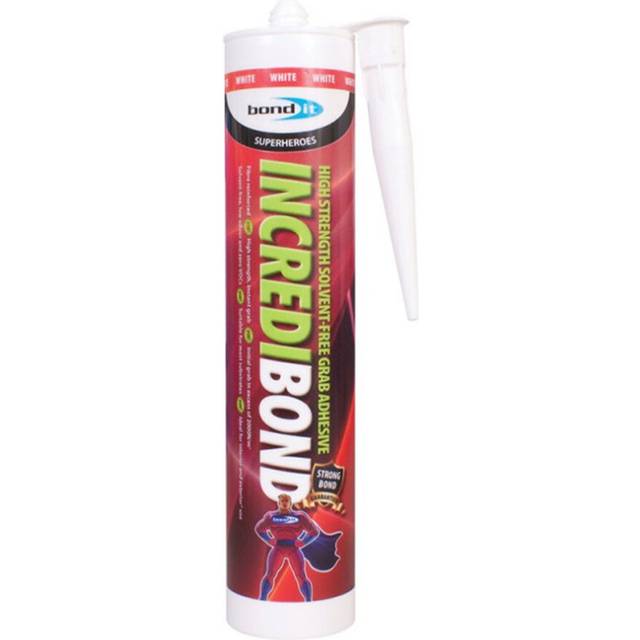 Bond It Incredibond Grab Sealant Solvent Free Silicone Adhesive Tube 310Ml White - One Size