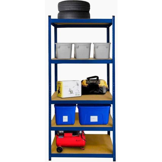 (Blue) 5 Tier Racking Shelf Heavy Duty Steel Unit