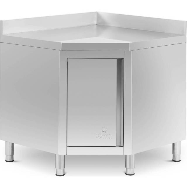 Stainless Steel Corner Unit - upstand - 90 x 90 cm - Royal Catering RCCC-900SB