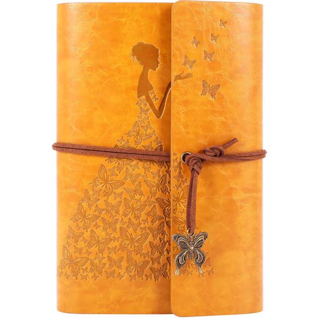 Refillable Notebook Journals,A6 Leather Bound Travel Diary Art Drawing Sketchbook Journals to Write in for Women/'s Day,Teens Girls and