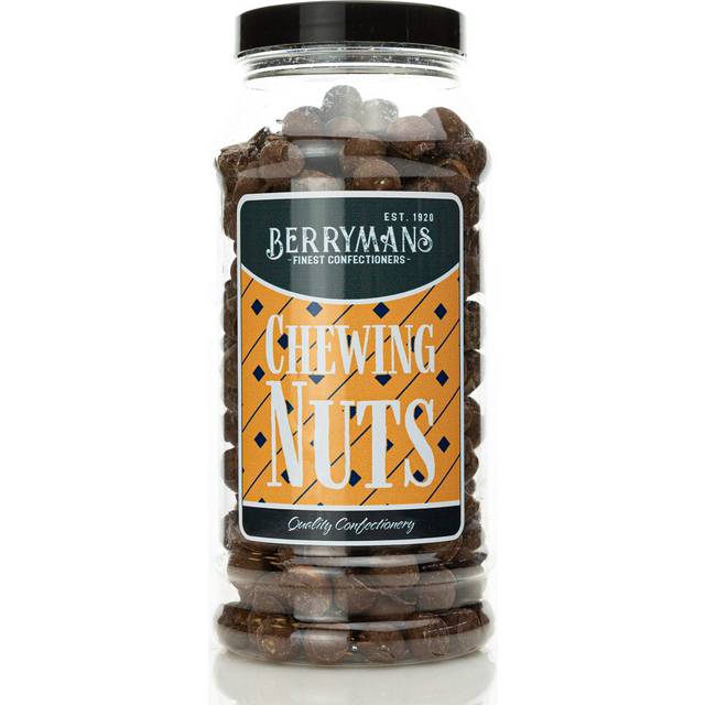 Original Chewing Nuts Retro Sweets Gift Jar By Berrymans Sweet Shop - Classic Sweets, Traditional Taste.