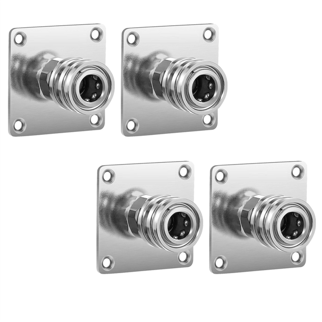 Pressure Washer Foam Cannon Holder, 1/4inch Quick Connect Automatic Mount, Stainless Steel 4PCS