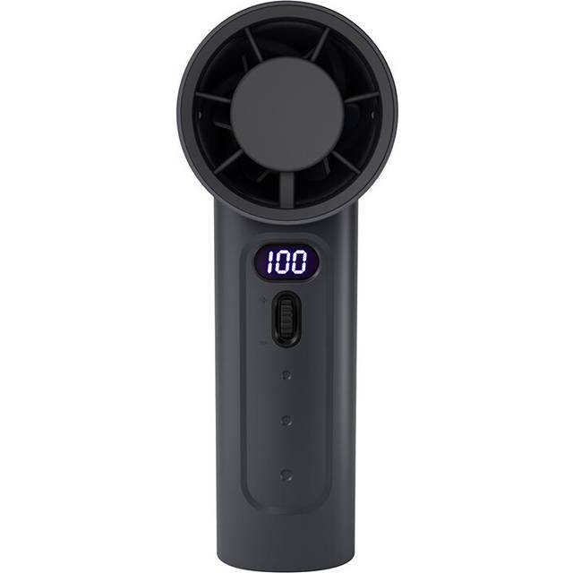 (Black Basic) LBQ Turbo High Speed Handheld Mini Cooling Fan USB Rechargeable Portable
