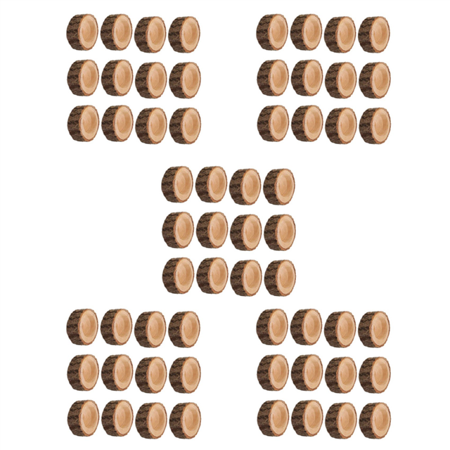 60Pcs Wooden Candle Holder,Votive Tealight Holder for Wedding Table,Halloween Christmas Home Decor