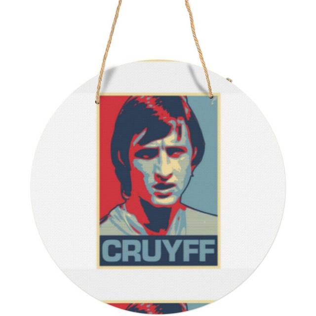 (Cruyff=3643) Round Metal Sign Aluminum 11.5 Print Sign Wall Art Decor Plaque For Home Bar Cafe Pub Xmas Decoration