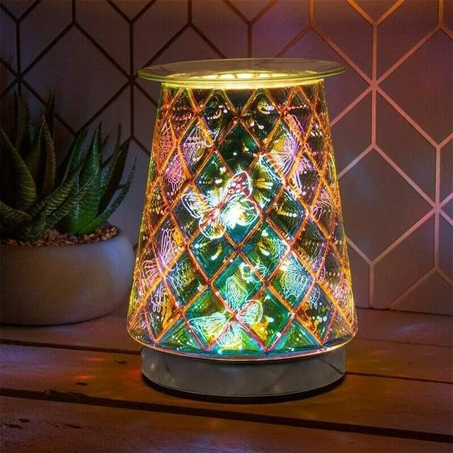 Aroma 3D Butterfly Touch Sensitive Lamp Oil Wax Melt Fragrance Electric Lamp