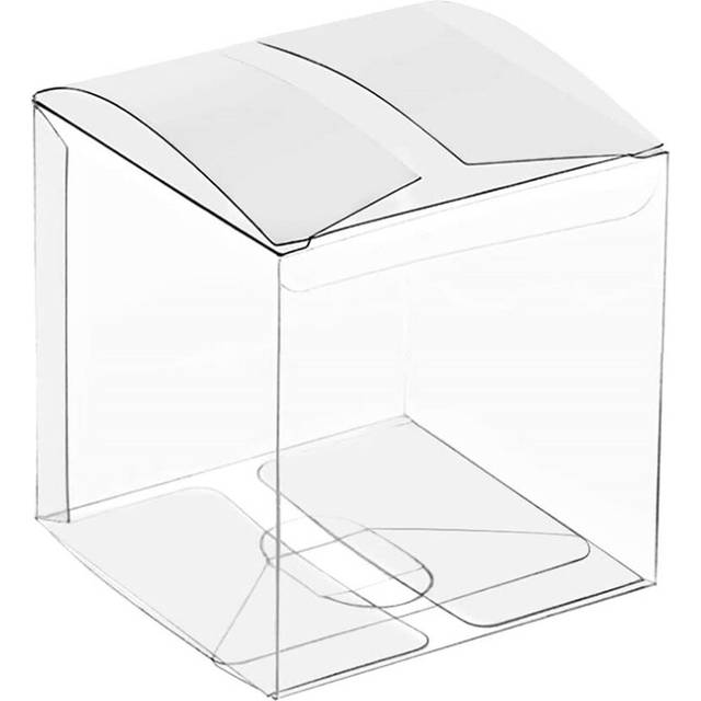 50Pcs Clear Plastic Boxes for Gifts Pvc Packing Box Gift Packaging Transparent Candy Wedding Favors