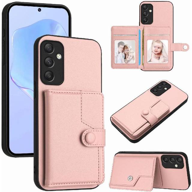 (Pink) Samsung Galaxy A34 Protective Case With Kickstand
