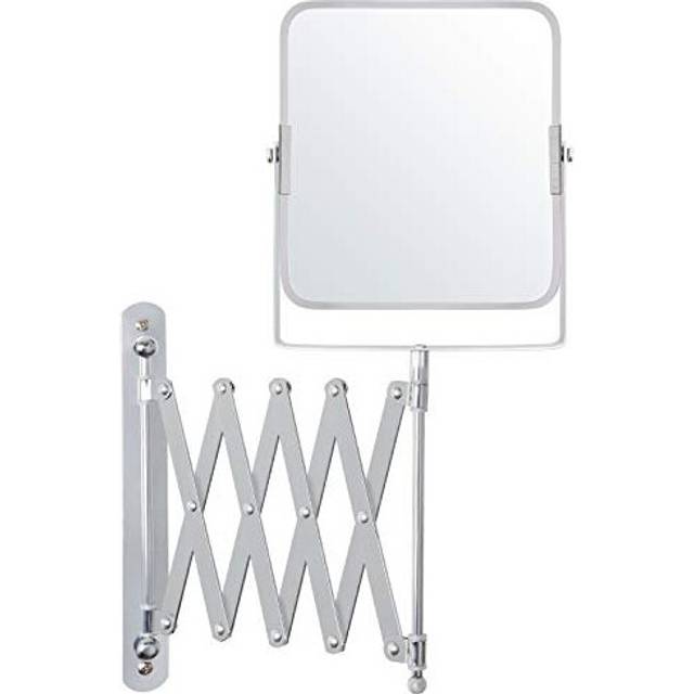 Belle vous chrome wall mounted extendable 360? swivel mirror - 3x magnification