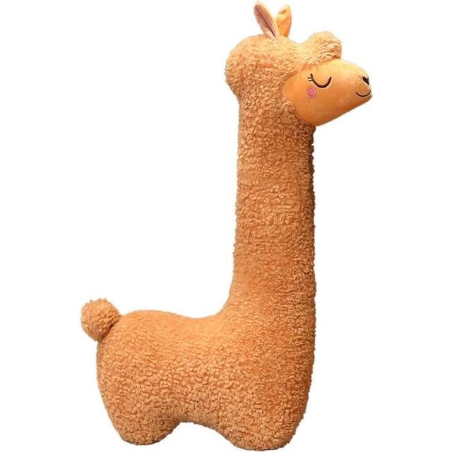Llama Body Pillow, Giant Alpaca Plush Long Body Pillow,Fluffy Alpaca Stuffed Animal, Cuddly Alpaca Long Pillow Xmas