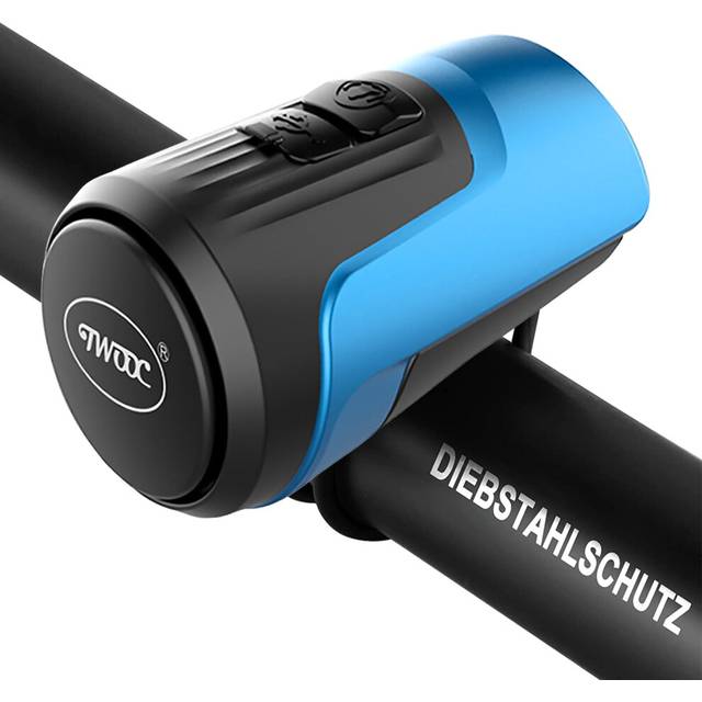 Chronus Electric Bike Bell, 125db Anti-Theft Alarm Loud Electric Bike Horn for Adults with 1 Sound Modes USB Rechargeable Battery Waterproof Bicycle