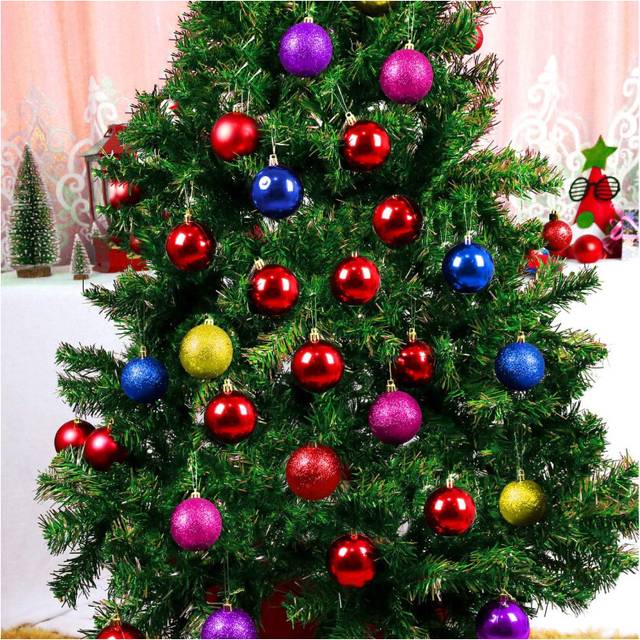 Christmas Balls Tree Decorations, Christmas Tree Balls, Christmas Decorative Balls, Matte and Glossy Glitter Decorative Balls
