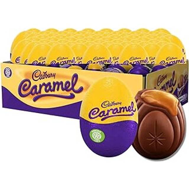 Cadbury Chocolate Caramel Egg (Box of 24x40g eggs) Kids Easter Eggs