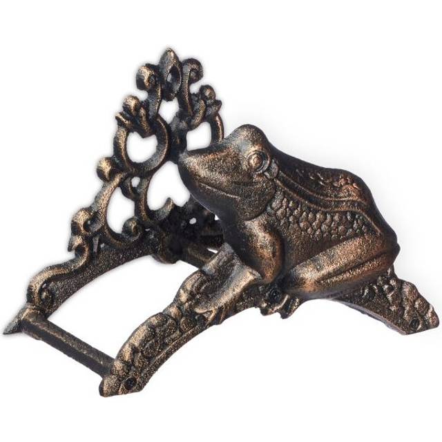 Antique hose holder with frog